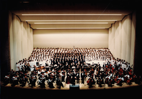 吹田市文化会館 落成記念 「600名市民の”第九交響曲”」メイシアター大ホール（1985年）