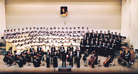吹田混声合唱団 第７回定期演奏会 「モーツァルト没後200年記念」管弦楽：大阪チェンバーオーケストラ メイシアター大ホール（1991年）